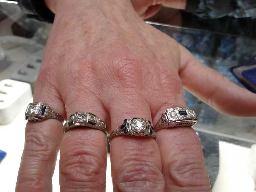 Antique sterling silver jewelry