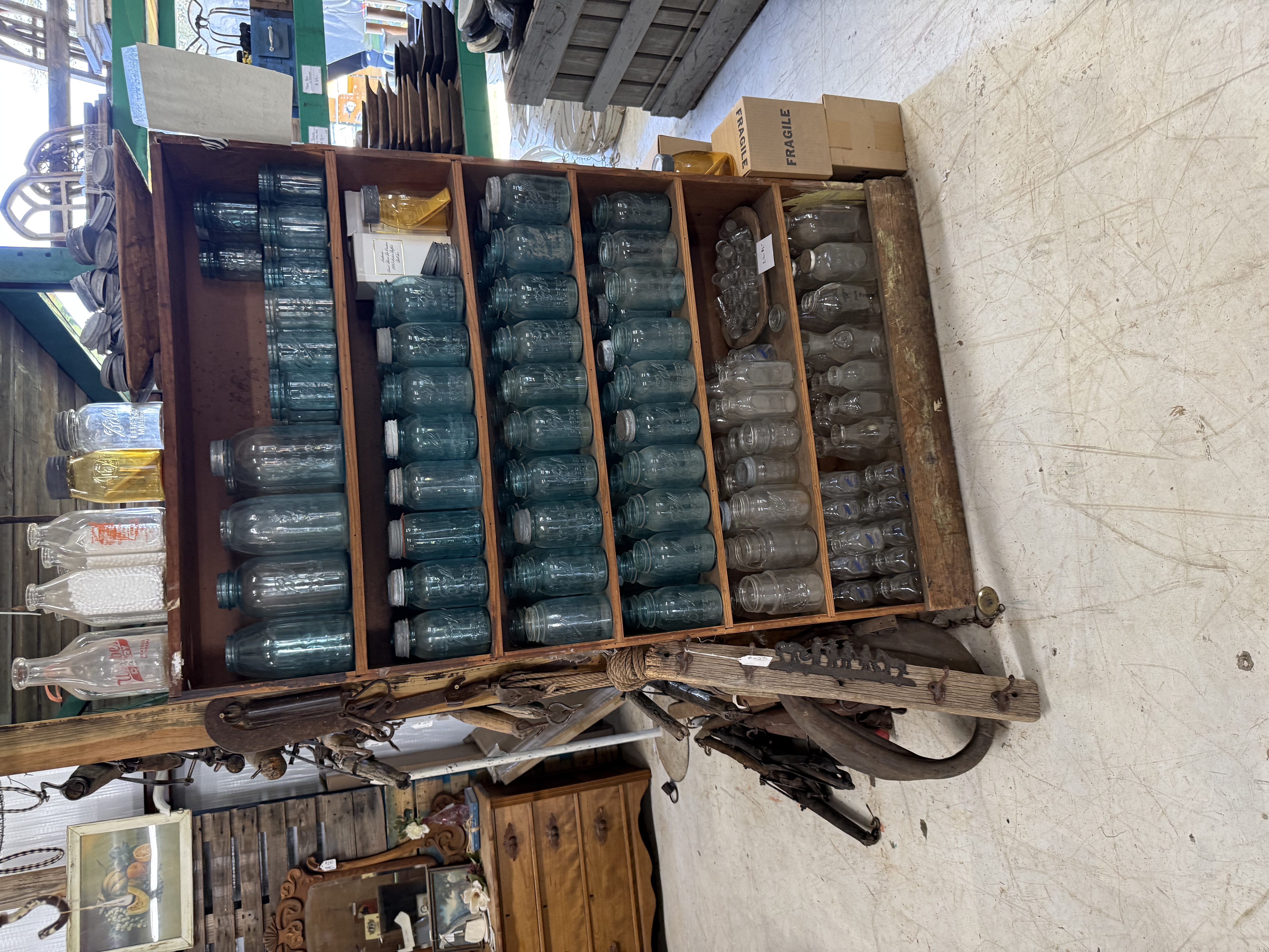 Vintage glass bottle and seltzer collection